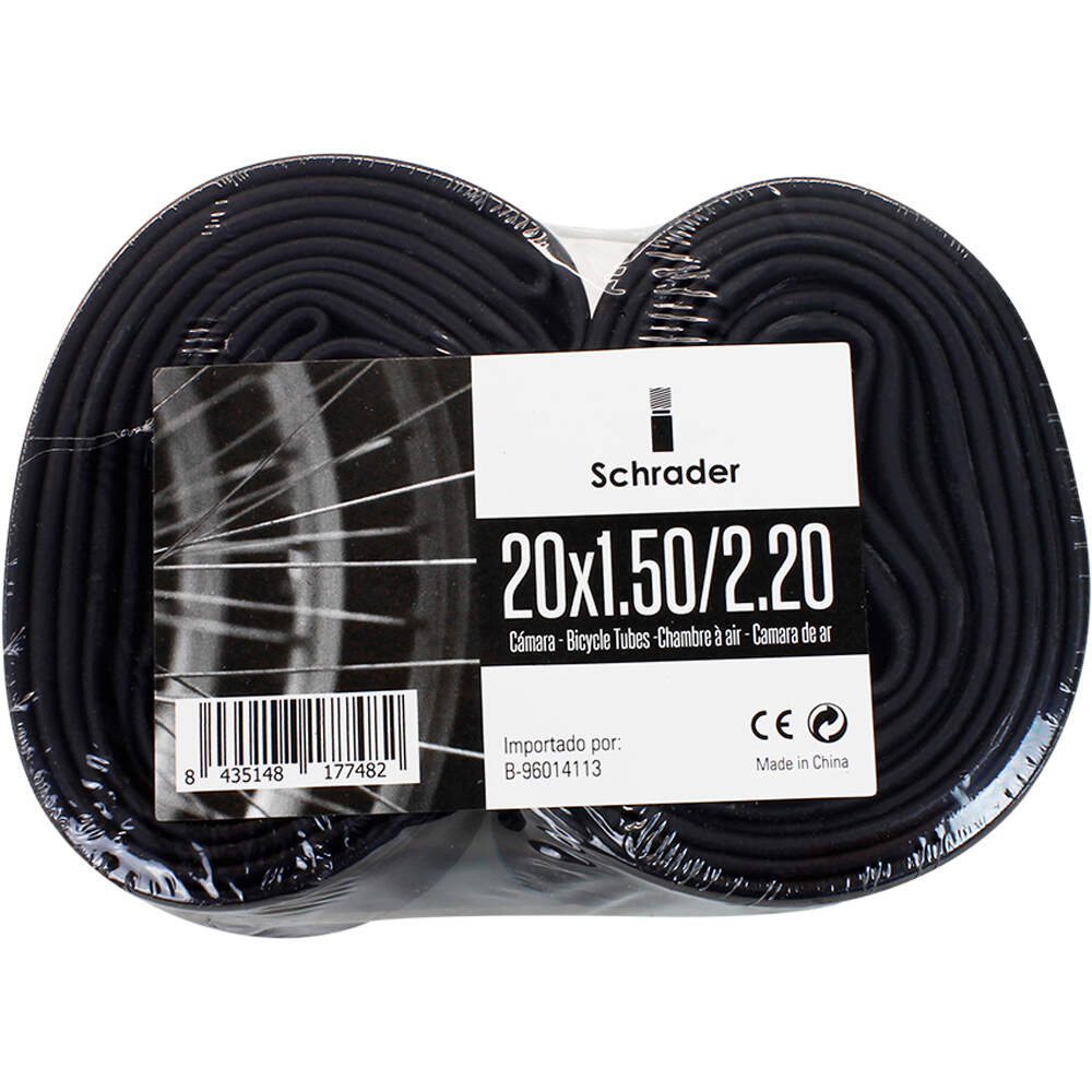 Chaoyan cámara rueda bicicleta infantil Pack 2 uds OEM Cmara 20x1.50/2.20 Schrader vista frontal