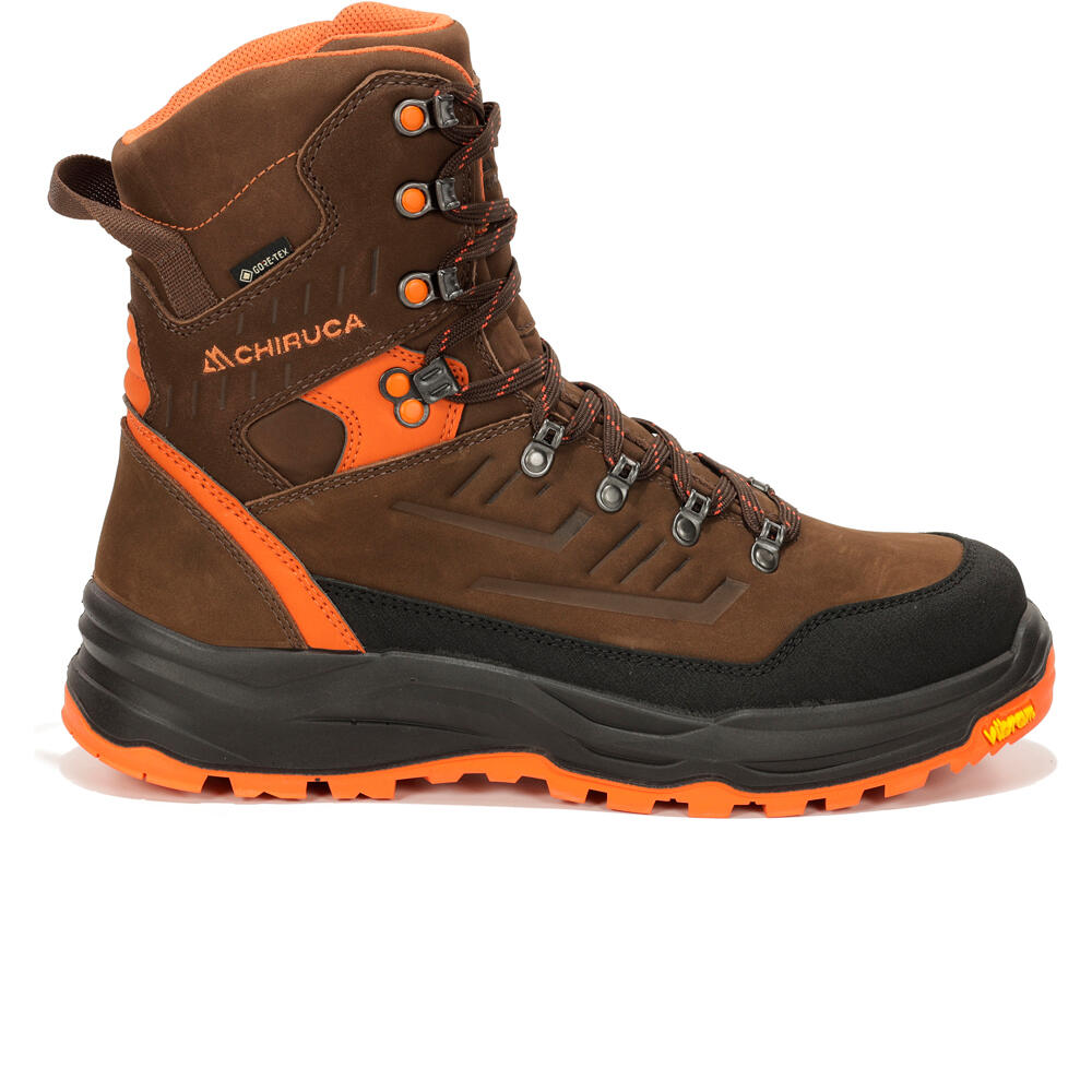 Chiruca bota montaña cuero hombre CYPRESS HI VIS 12 BANDELETA GORE-TEX lateral exterior
