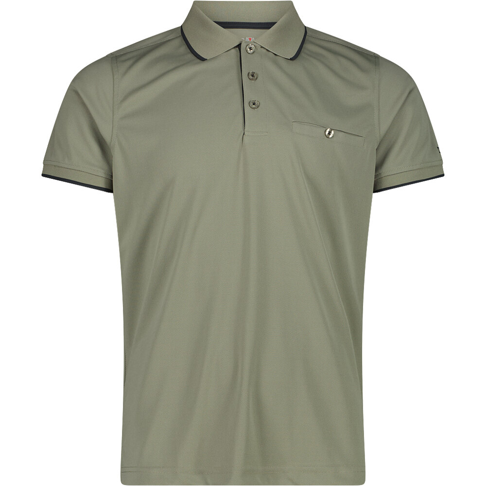 Cmp camiseta montaña manga corta hombre MAN POLO vista frontal