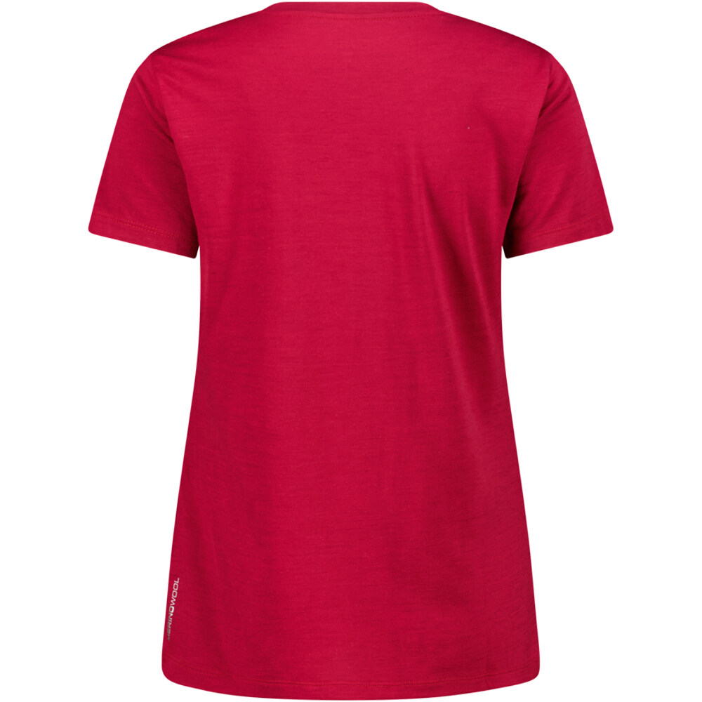 Cmp camiseta montaña manga corta mujer WOMAN T-SHIRT vista trasera