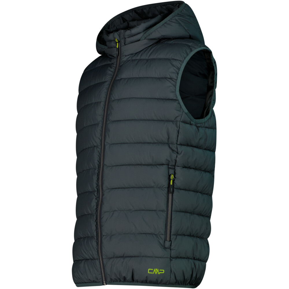 Cmp chaleco outdoor hombre MAN VEST SNAPS HOOD vista detalle