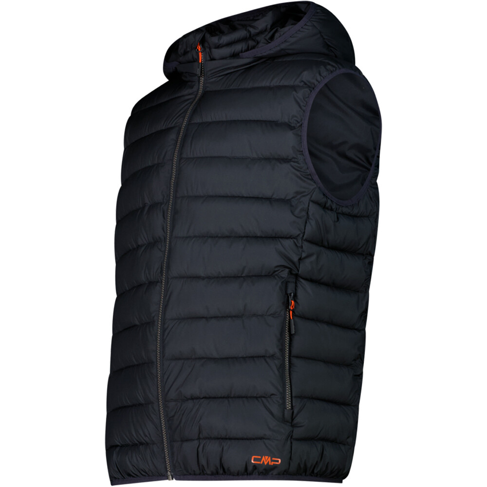 Cmp chaleco outdoor hombre MAN VEST SNAPS HOOD vista detalle
