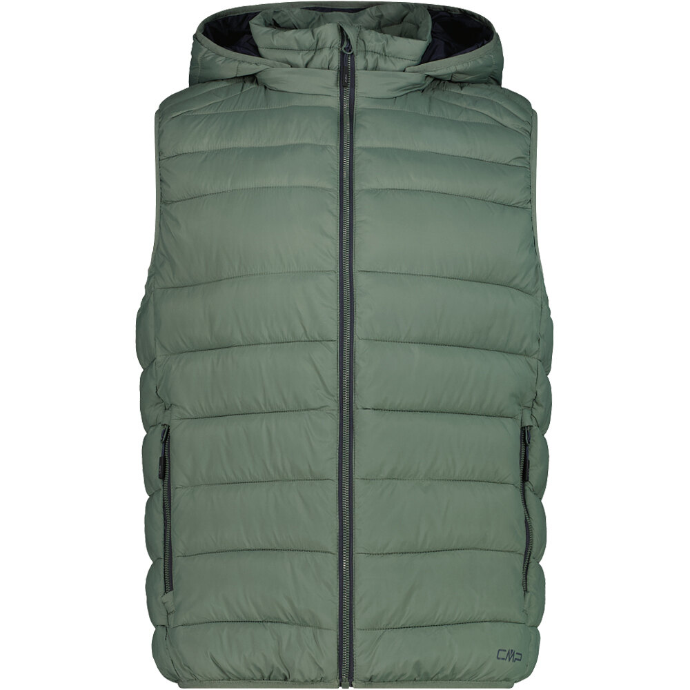 Cmp chaleco outdoor hombre MAN VEST SNAPS HOOD vista frontal