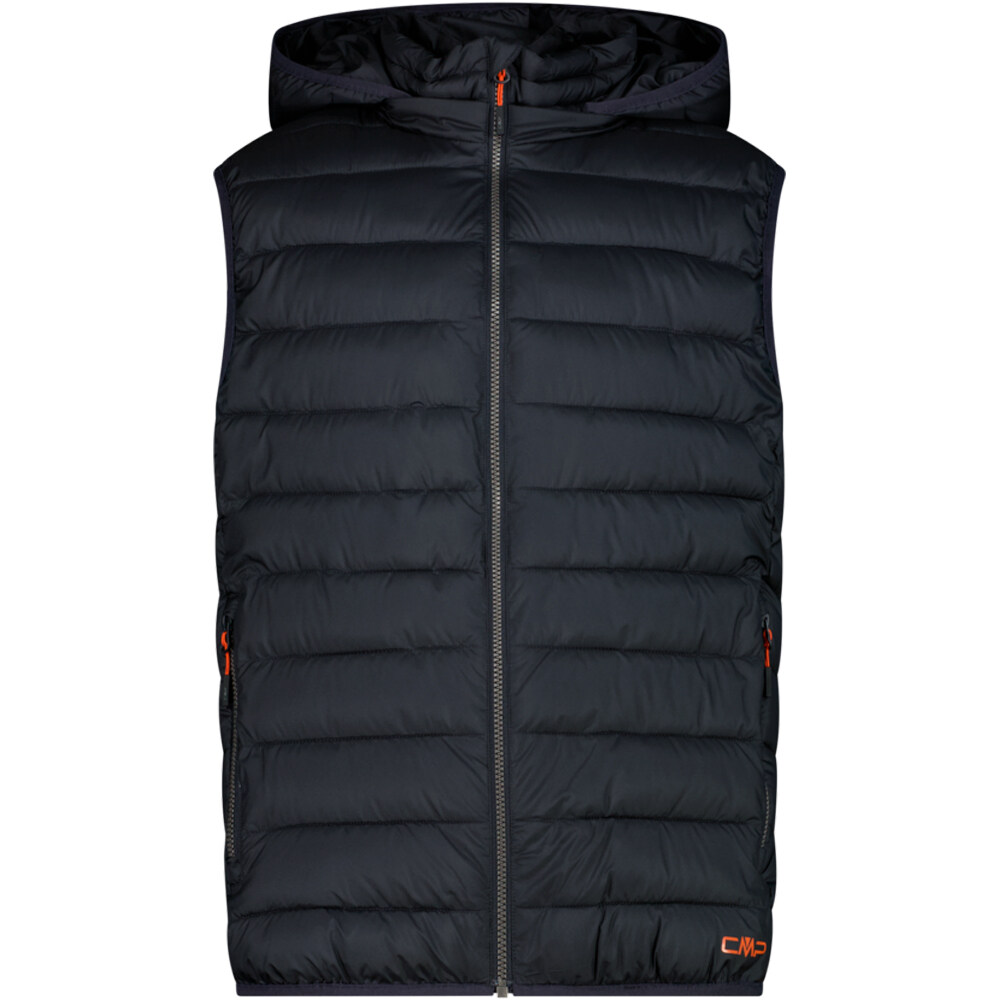 Cmp chaleco outdoor hombre MAN VEST SNAPS HOOD vista frontal
