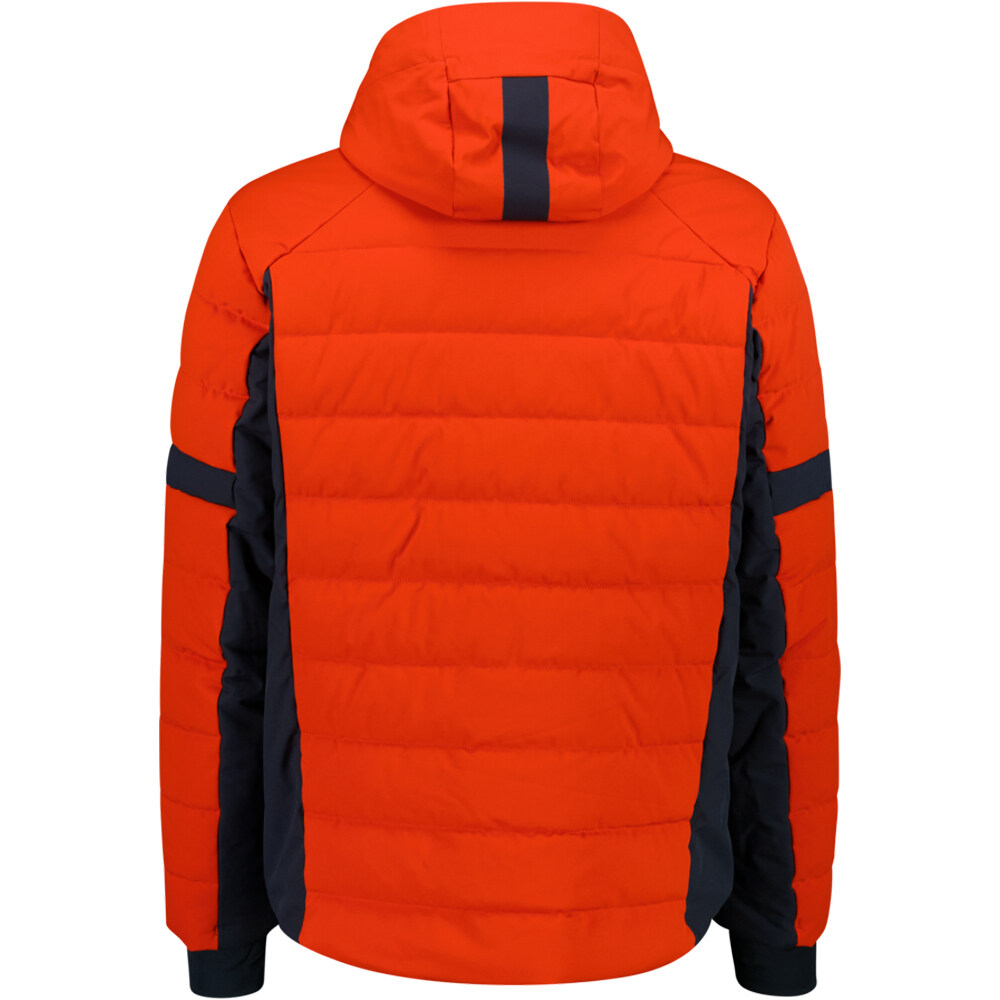 Cmp chaqueta esquí hombre MAN JACKET ZIP HOOD BRICK vista trasera