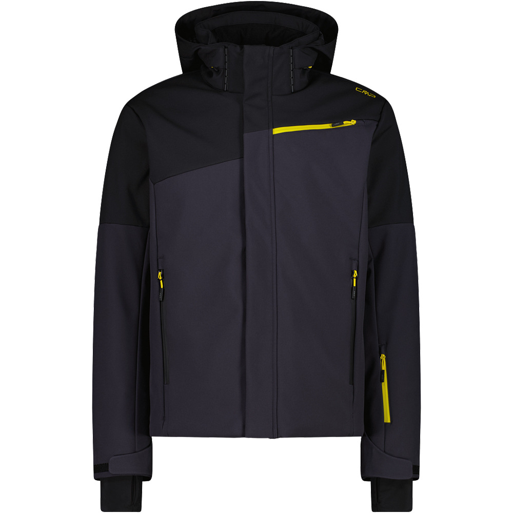 Cmp chaqueta esquí hombre MAN JACKET ZIP HOOD GR vista frontal