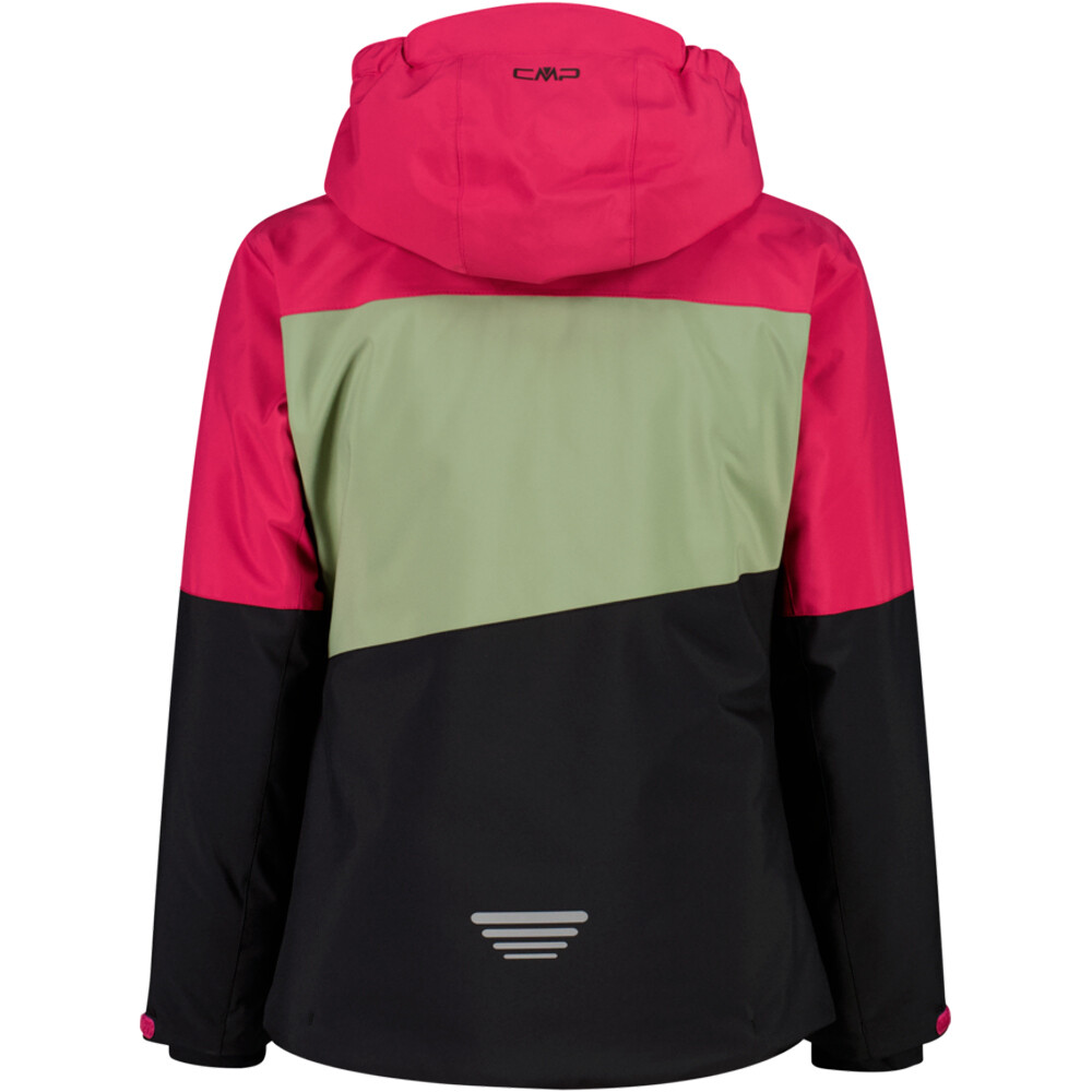 Cmp chaqueta esquí infantil KID G JACKET FIX HOOD AMARANTO vista trasera