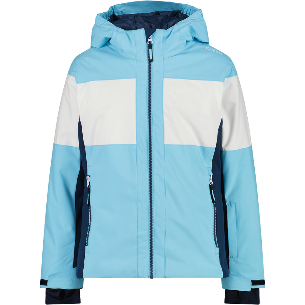 Cmp chaqueta esquí infantil KID G JACKET FIX HOOD AZ vista frontal