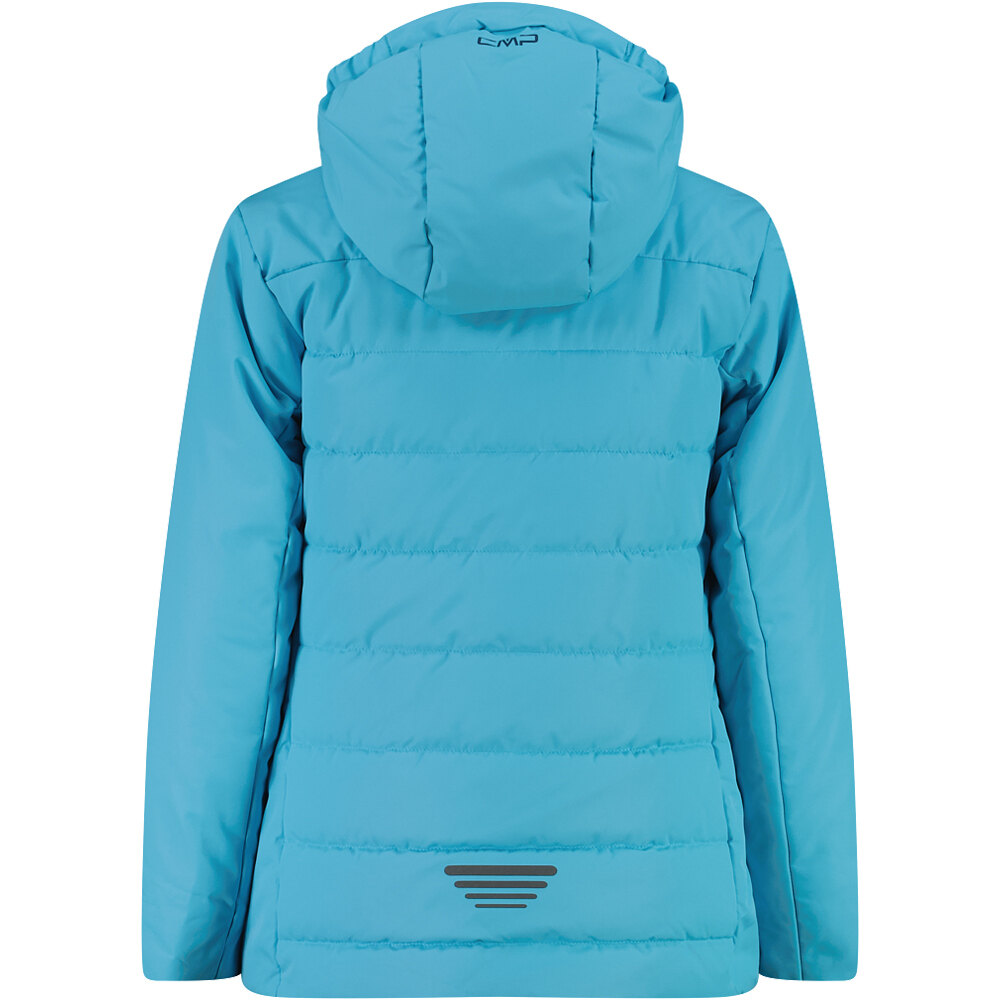 Cmp chaqueta esquí infantil KID G JACKET FIX HOOD AZ vista trasera