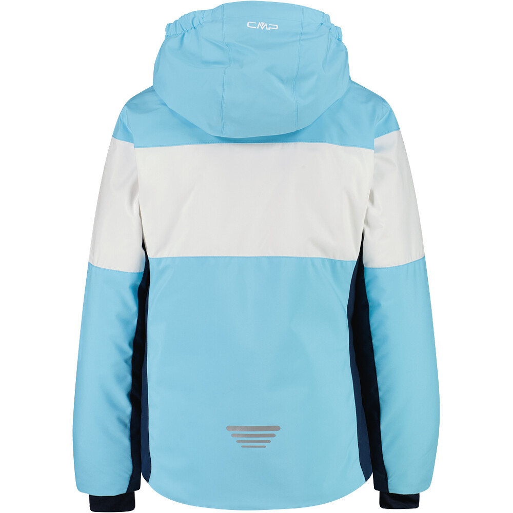 Cmp chaqueta esquí infantil KID G JACKET FIX HOOD AZ vista trasera