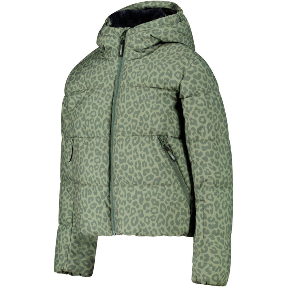 Cmp chaqueta esquí infantil KID G JACKET FIX HOOD GREEN TEA-SALVIA vista detalle