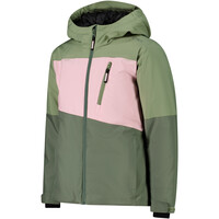 Cmp chaqueta esquí infantil KID G JACKET FIX HOOD GREEN TEA vista detalle