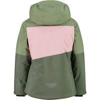 Cmp chaqueta esquí infantil KID G JACKET FIX HOOD GREEN TEA vista trasera
