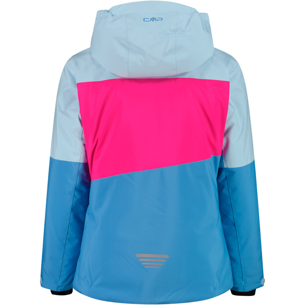 Cmp chaqueta esquí infantil KID G JACKET FIX HOOD SKY vista trasera