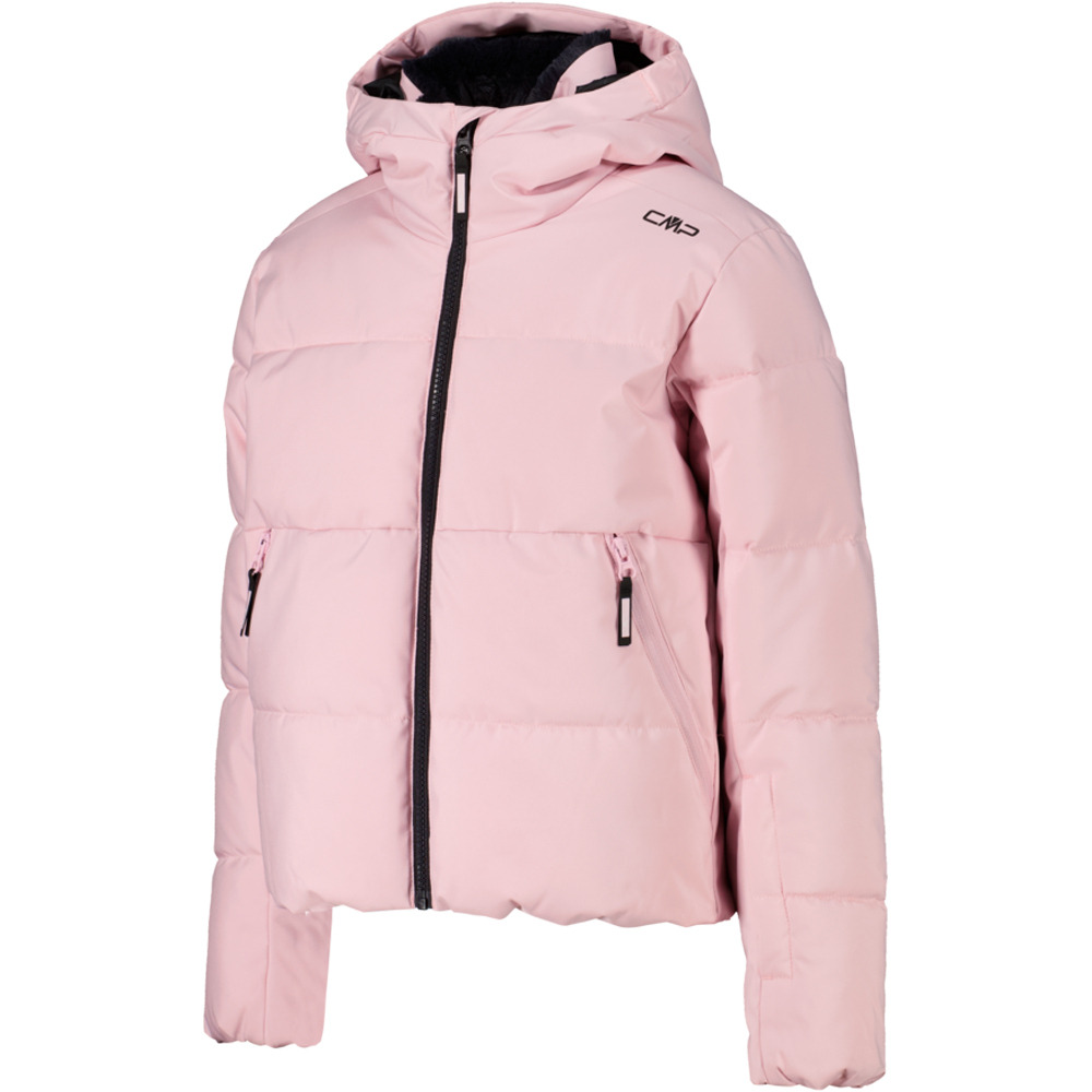 Cmp chaqueta esquí infantil KID G JACKET FIX HOOD SOFT PINK vista detalle