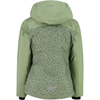 Cmp chaqueta esquí infantil KID G JACKET SNAPS HOOD GREEN TEA-SALVIA vista trasera