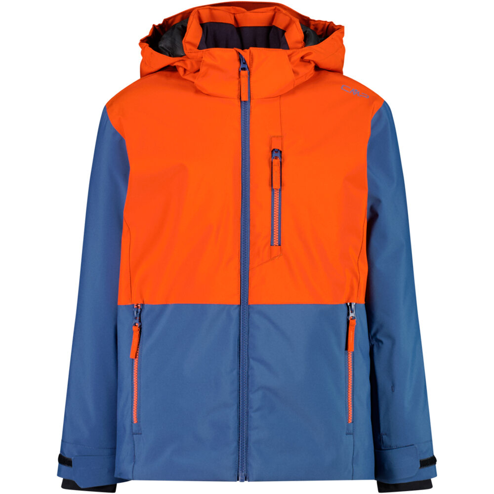 Cmp chaqueta esquí infantil KID JACKET SNAPS HOOD BRICK vista frontal