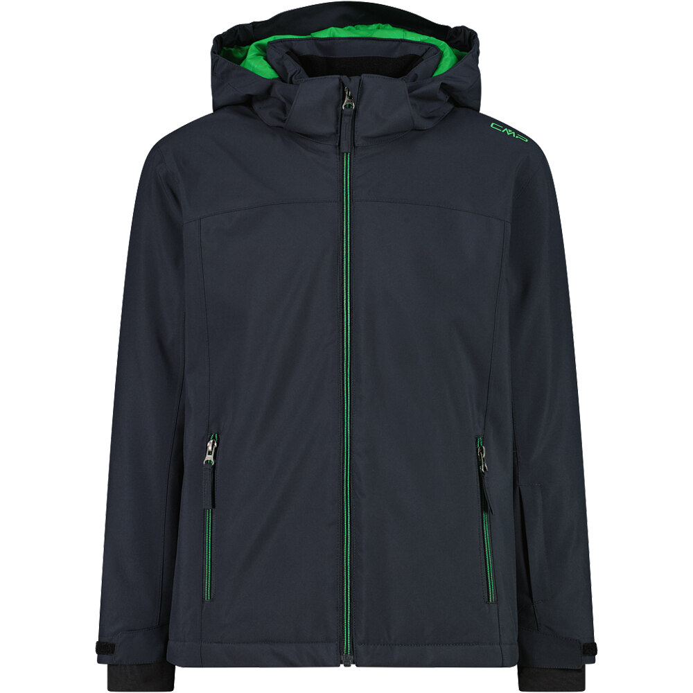 Cmp chaqueta esquí infantil KID JACKET SNAPS HOOD GRVE vista frontal