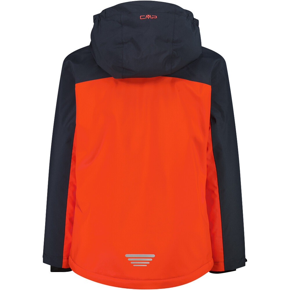 Cmp chaqueta esquí infantil KID JACKET SNAPS HOOD vista trasera