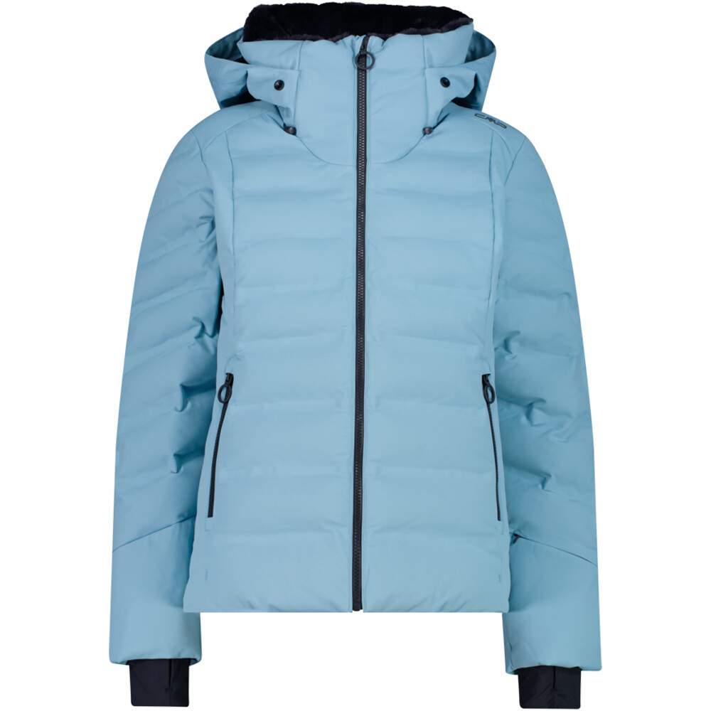 Cmp chaqueta esquí mujer WOMAN JACKET FIX HOOD COOL BLUE vista frontal
