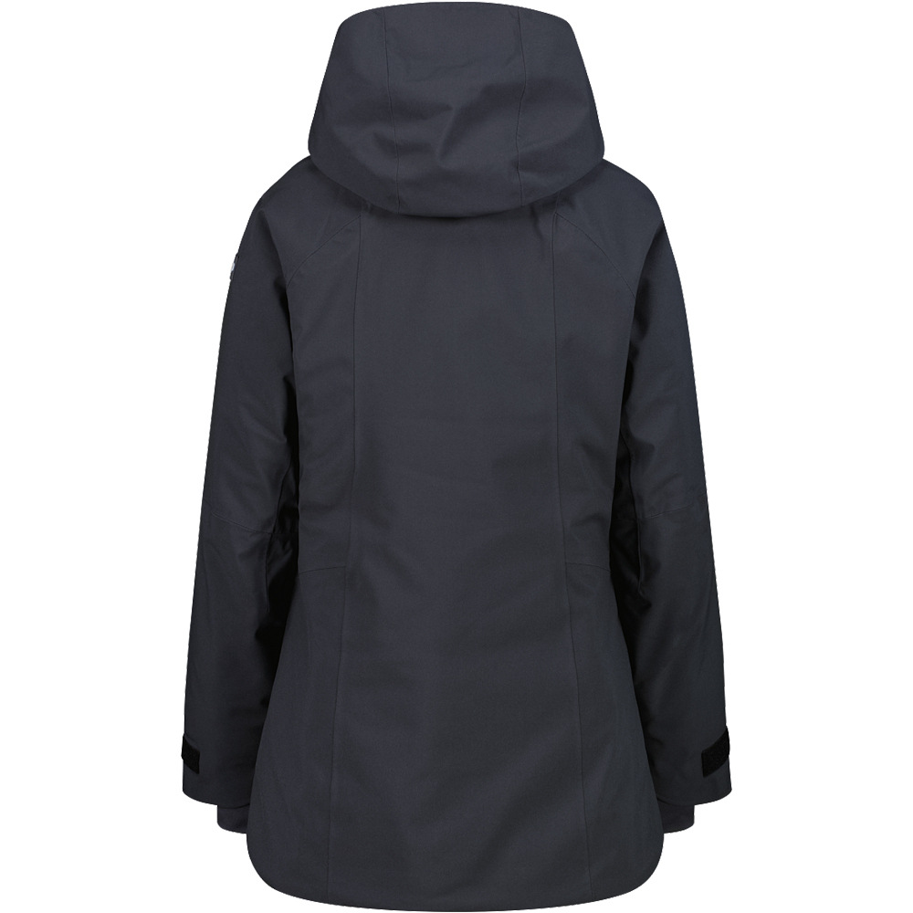 Cmp chaqueta esquí mujer WOMAN JACKET FIX HOOD GR vista trasera