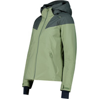Cmp chaqueta esquí mujer WOMAN JACKET ZIP HOOD GREEN TEA vista detalle