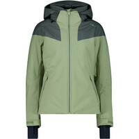 WOMAN JACKET ZIP HOOD GREEN TEA
