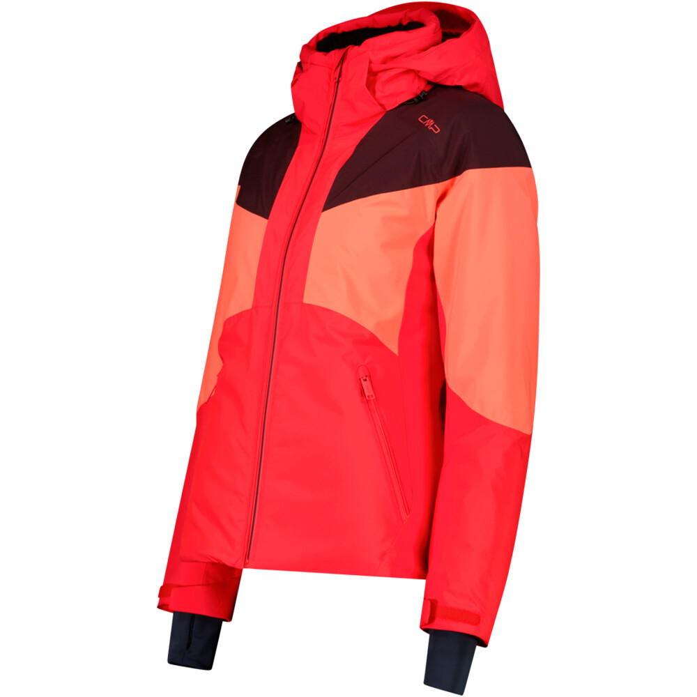 Cmp chaqueta esquí mujer WOMAN JACKET ZIP HOOD POPPYSEED vista detalle