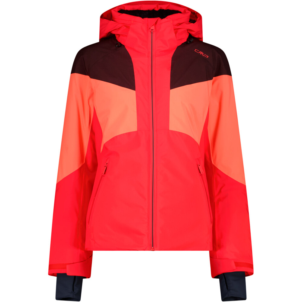 Cmp chaqueta esquí mujer WOMAN JACKET ZIP HOOD POPPYSEED vista frontal