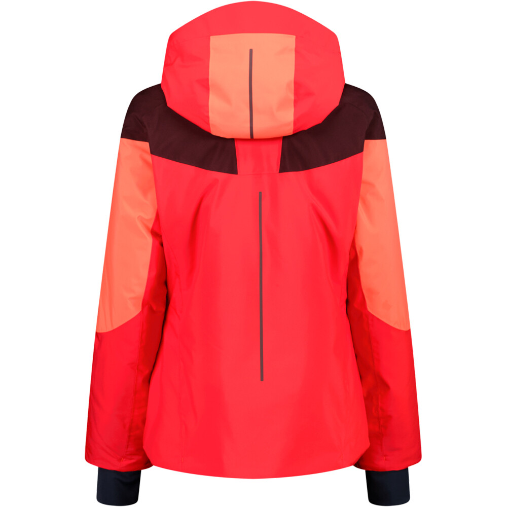 Cmp chaqueta esquí mujer WOMAN JACKET ZIP HOOD POPPYSEED vista trasera