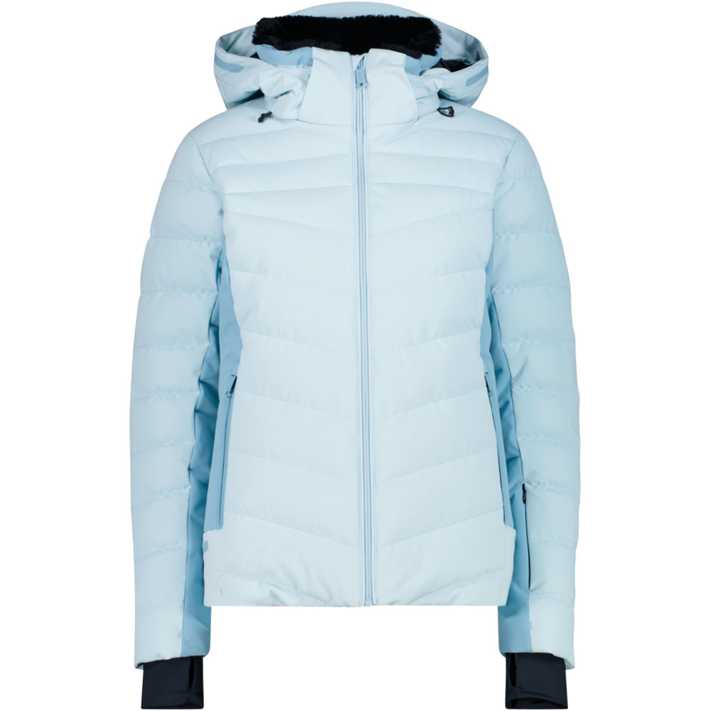 Cmp chaqueta esquí mujer WOMAN JACKET ZIP HOOD SKY vista frontal