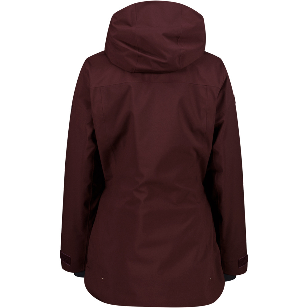 Cmp chaqueta esquí mujer WOMAN LONG JACKET FIX HOOD vista trasera