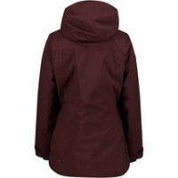 Cmp chaqueta esquí mujer WOMAN LONG JACKET FIX HOOD vista trasera