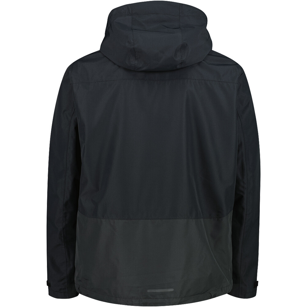 Cmp chaqueta impermeable hombre MAN JACKET FIX HOOD vista trasera
