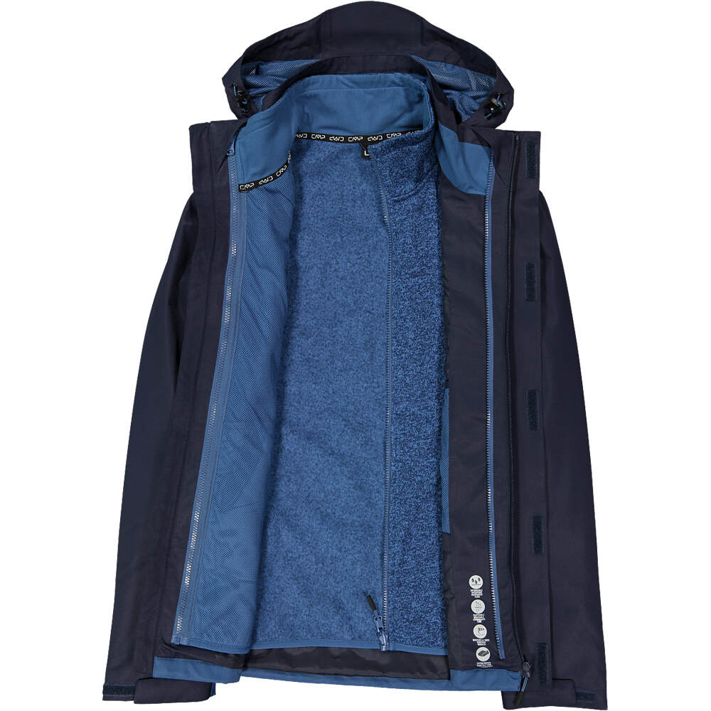 Cmp chaqueta impermeable hombre MAN JACKET ZIP HOOD DETACHABLE INN.JACKET 07