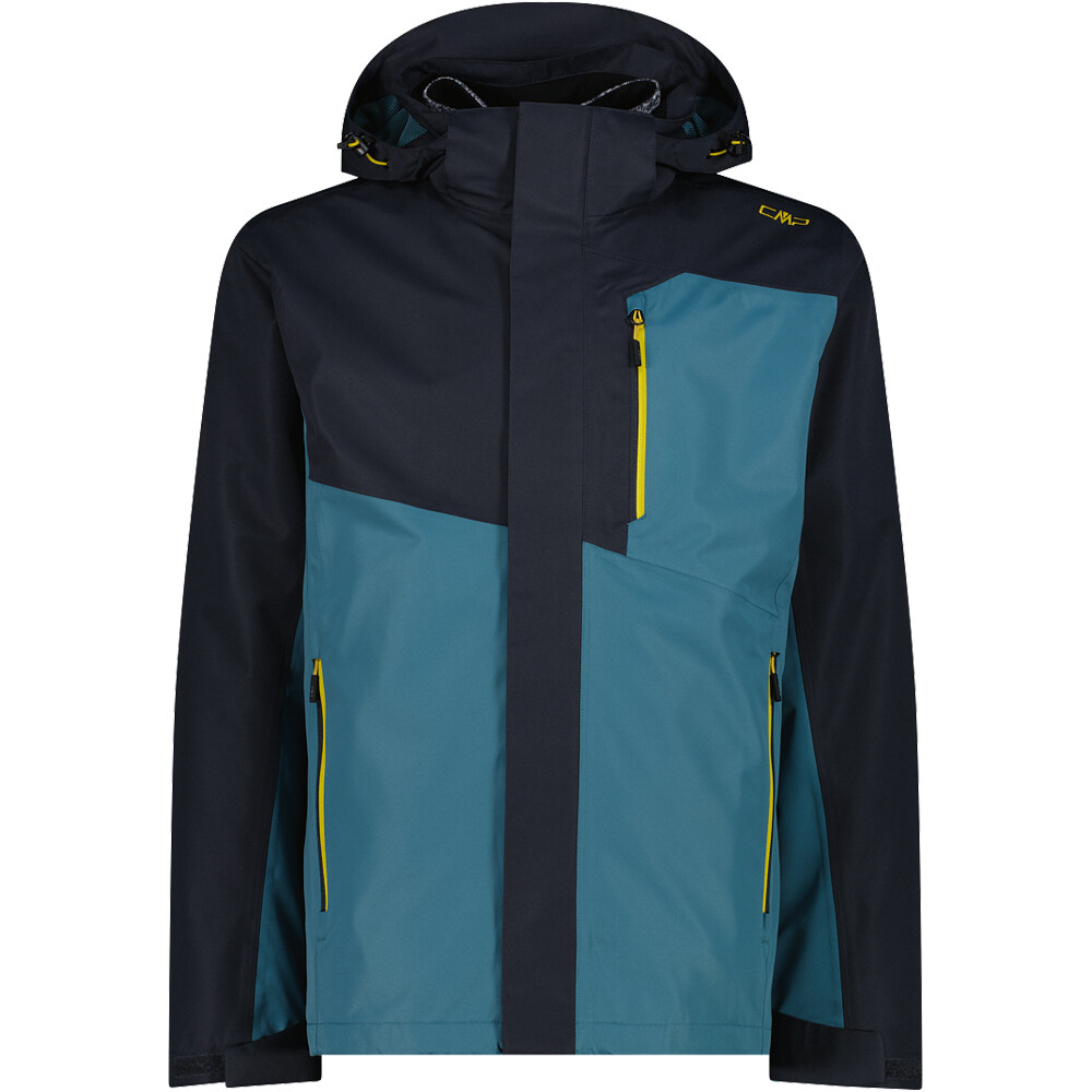 Cmp chaqueta impermeable hombre MAN JACKET ZIP HOOD DETACHABLE INN.JACKET vista frontal