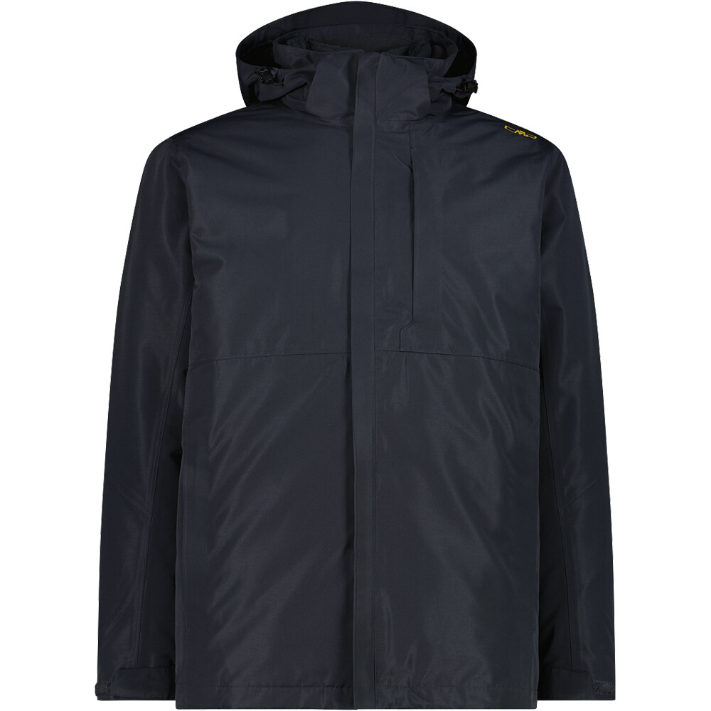 Cmp chaqueta impermeable hombre MAN JACKET ZIP HOOD DETACHABLE INN.JACKET vista frontal