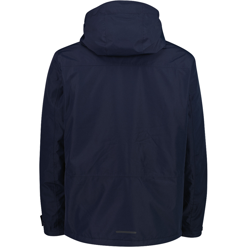 Cmp chaqueta impermeable hombre MAN JACKET ZIP HOOD vista trasera