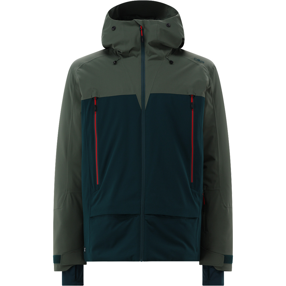 Cmp chaqueta impermeable insulada hombre MAN JACKET FIX HOOD vista frontal