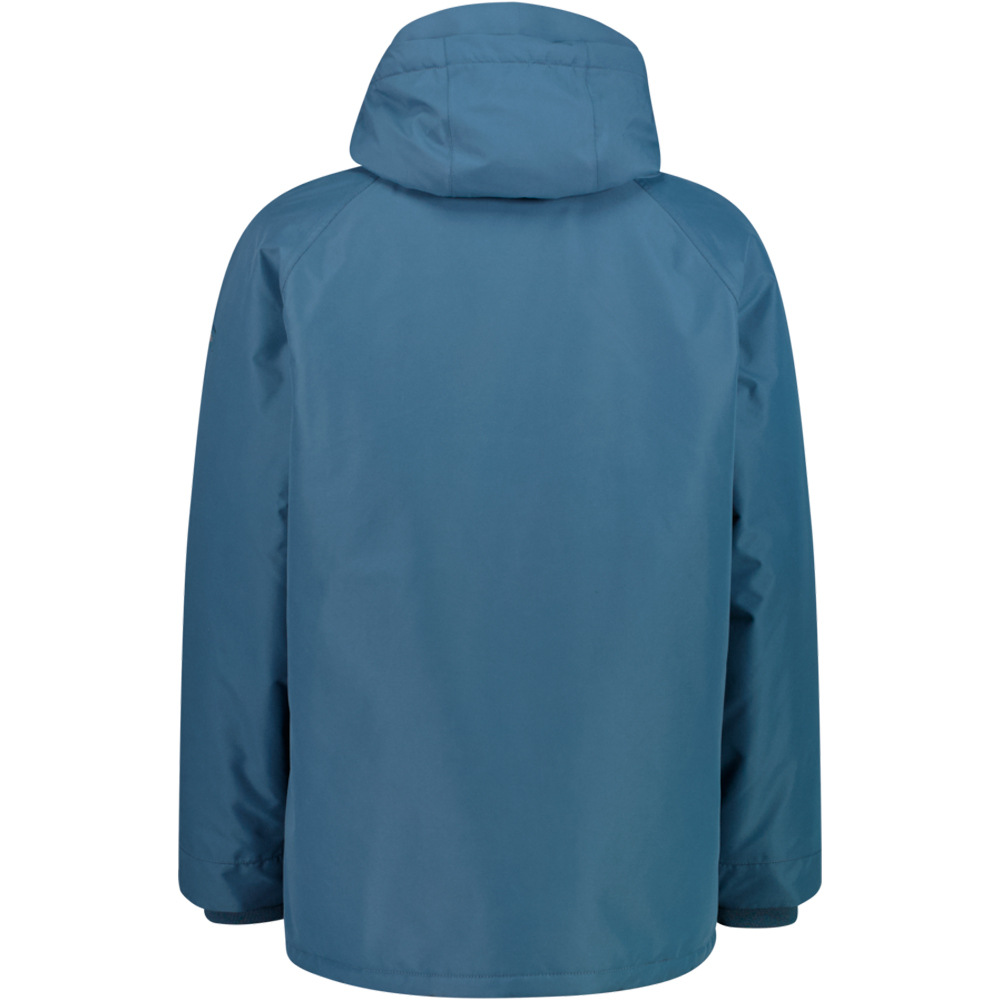 Cmp chaqueta impermeable insulada hombre MAN JACKET FIX HOOD vista trasera