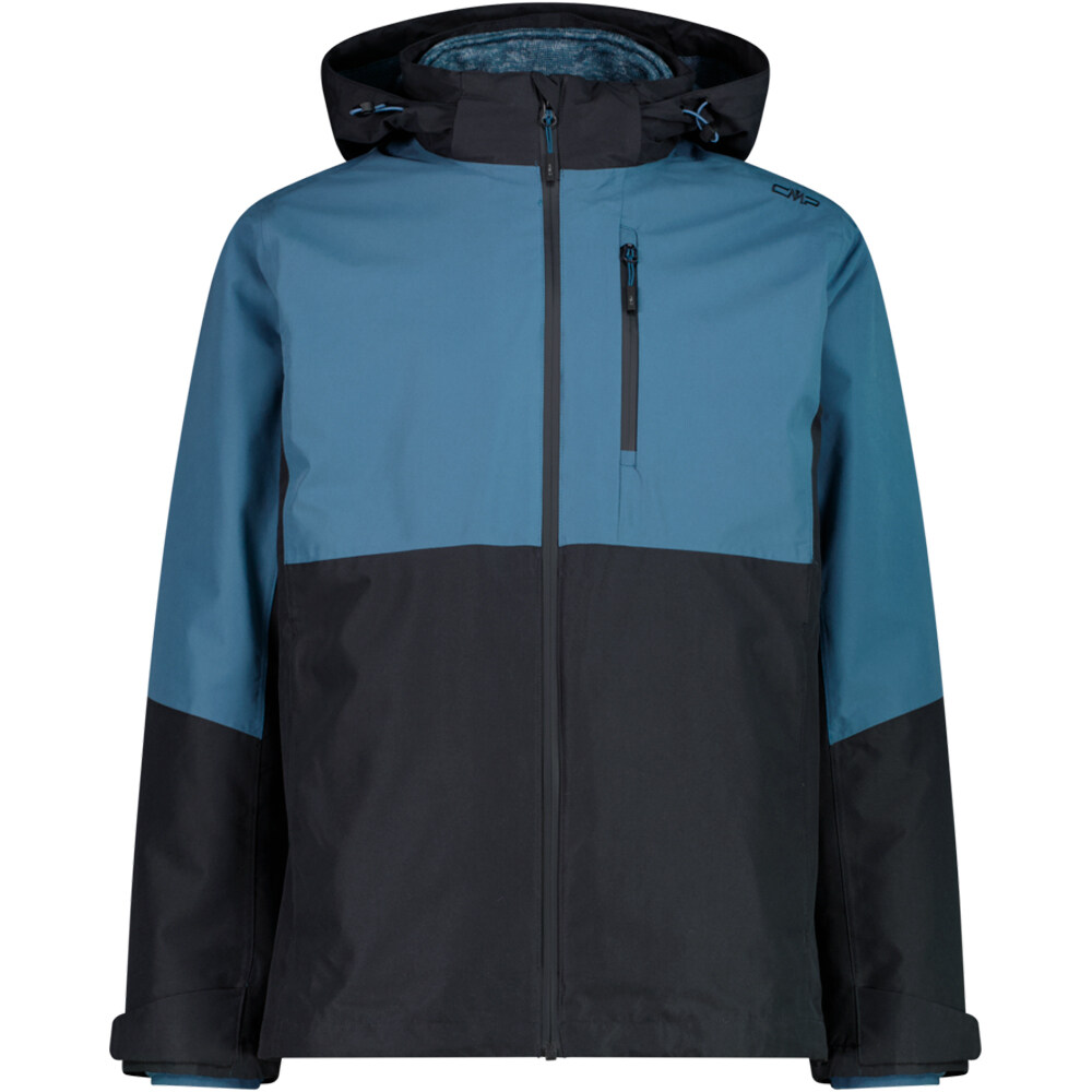Cmp chaqueta impermeable insulada hombre MAN JACKET ZIP HOOD DETACHABLE INN.JACKET vista frontal