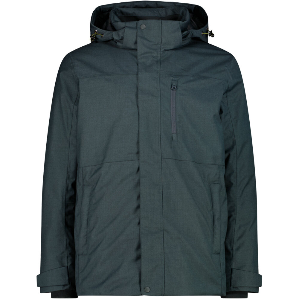 Cmp chaqueta impermeable insulada hombre MAN JACKET ZIP HOOD vista frontal