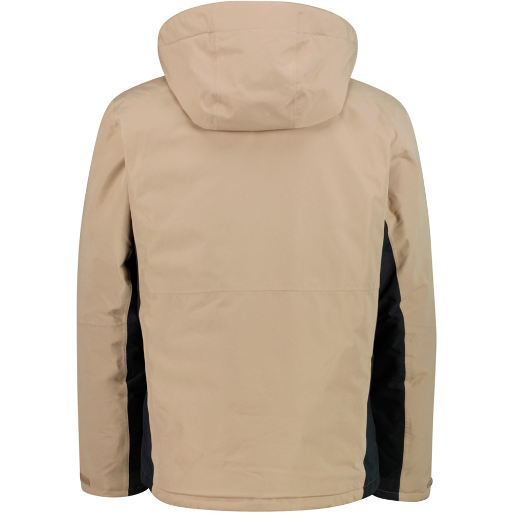 Cmp chaqueta impermeable insulada hombre MAN JACKET ZIP HOOD vista trasera