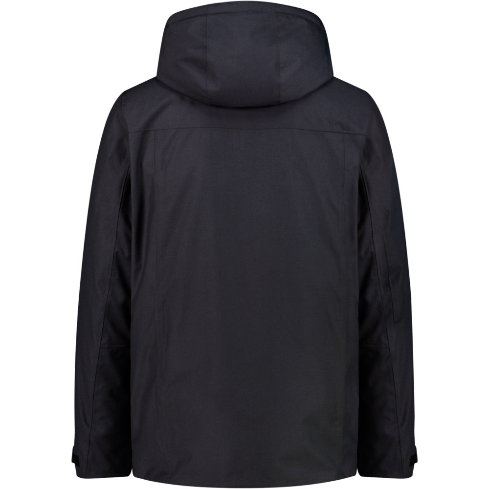 Cmp chaqueta impermeable insulada hombre MAN JACKET ZIP HOOD vista trasera