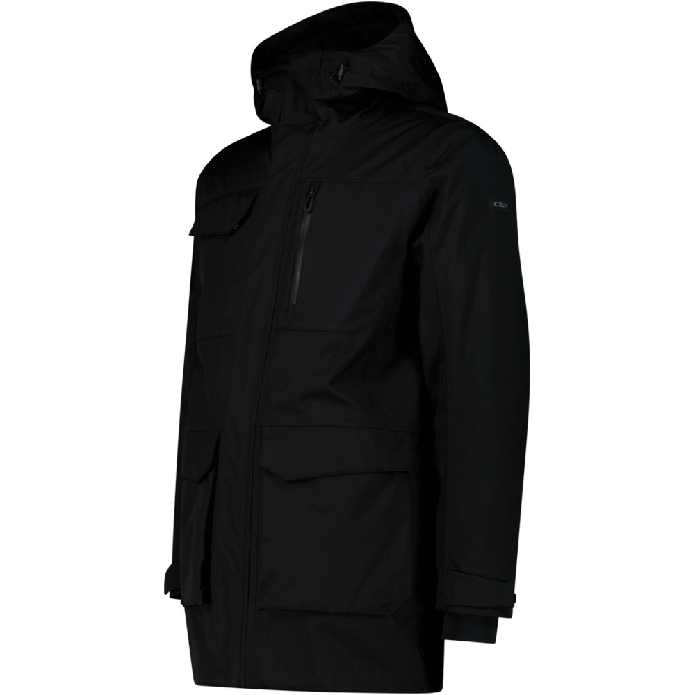 Cmp chaqueta impermeable insulada hombre MAN PARKA ZIP HOOD vista detalle