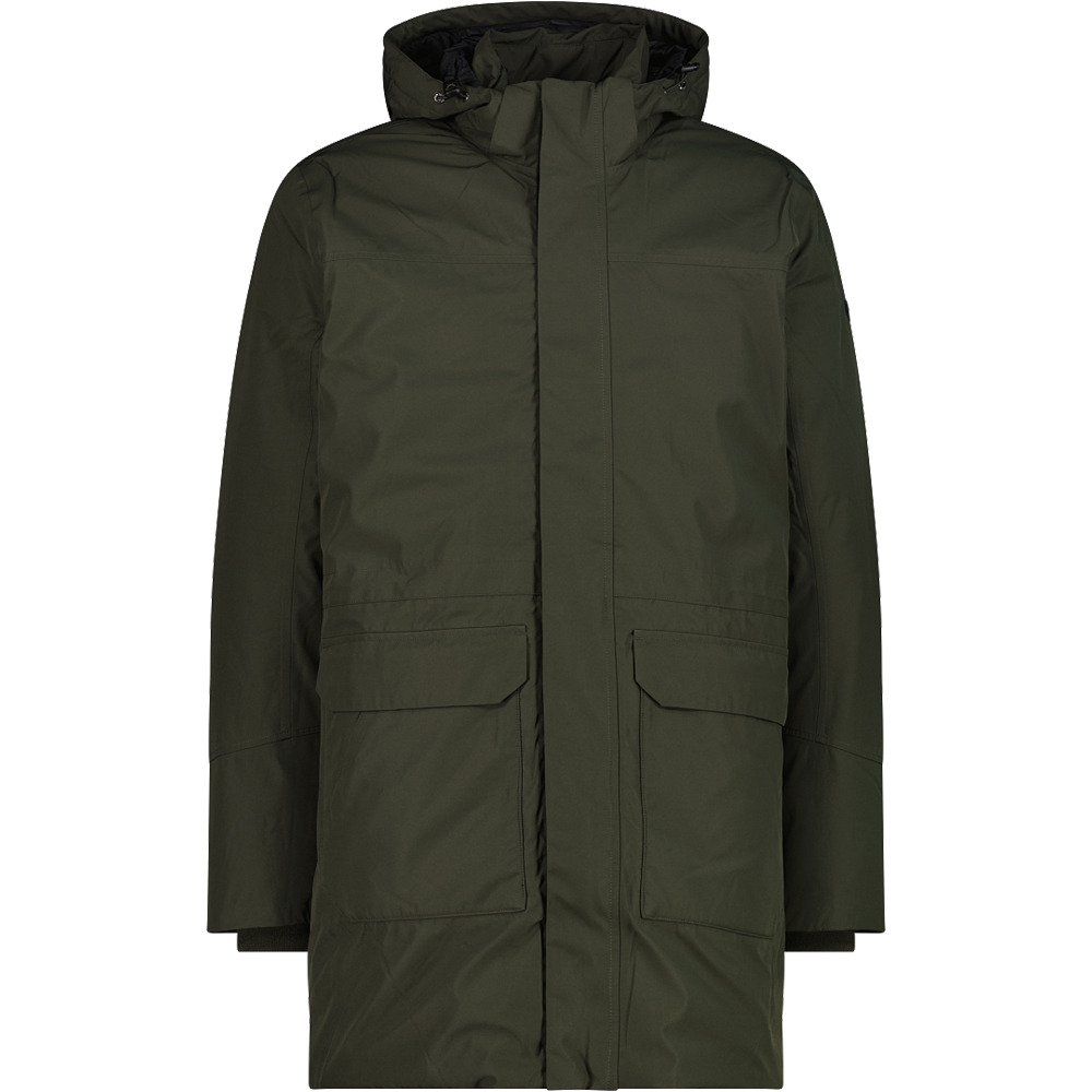 Cmp chaqueta impermeable insulada hombre MAN PARKA ZIP HOOD vista frontal