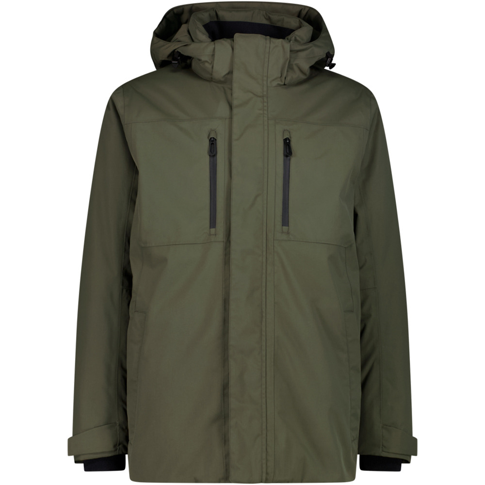 Cmp chaqueta impermeable insulada hombre MAN PARKA ZIP HOOD vista frontal