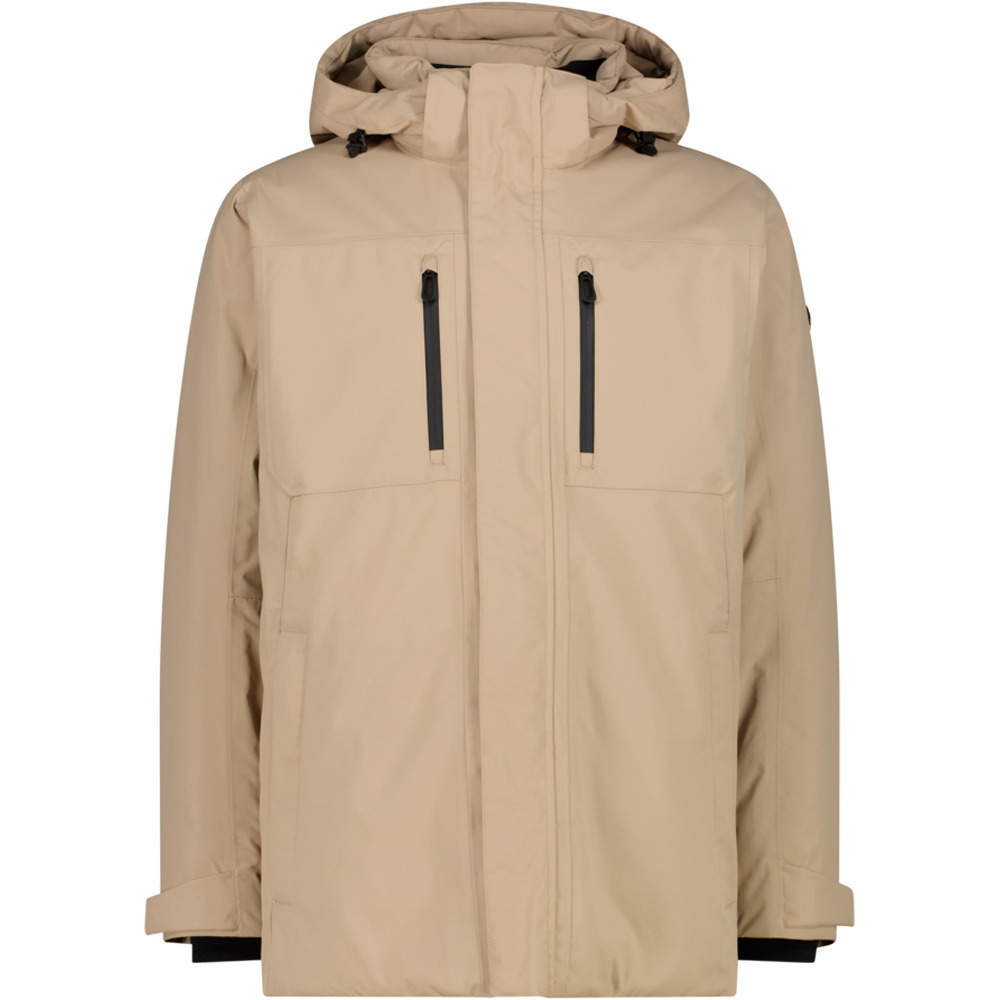 Cmp chaqueta impermeable insulada hombre MAN PARKA ZIP HOOD vista frontal