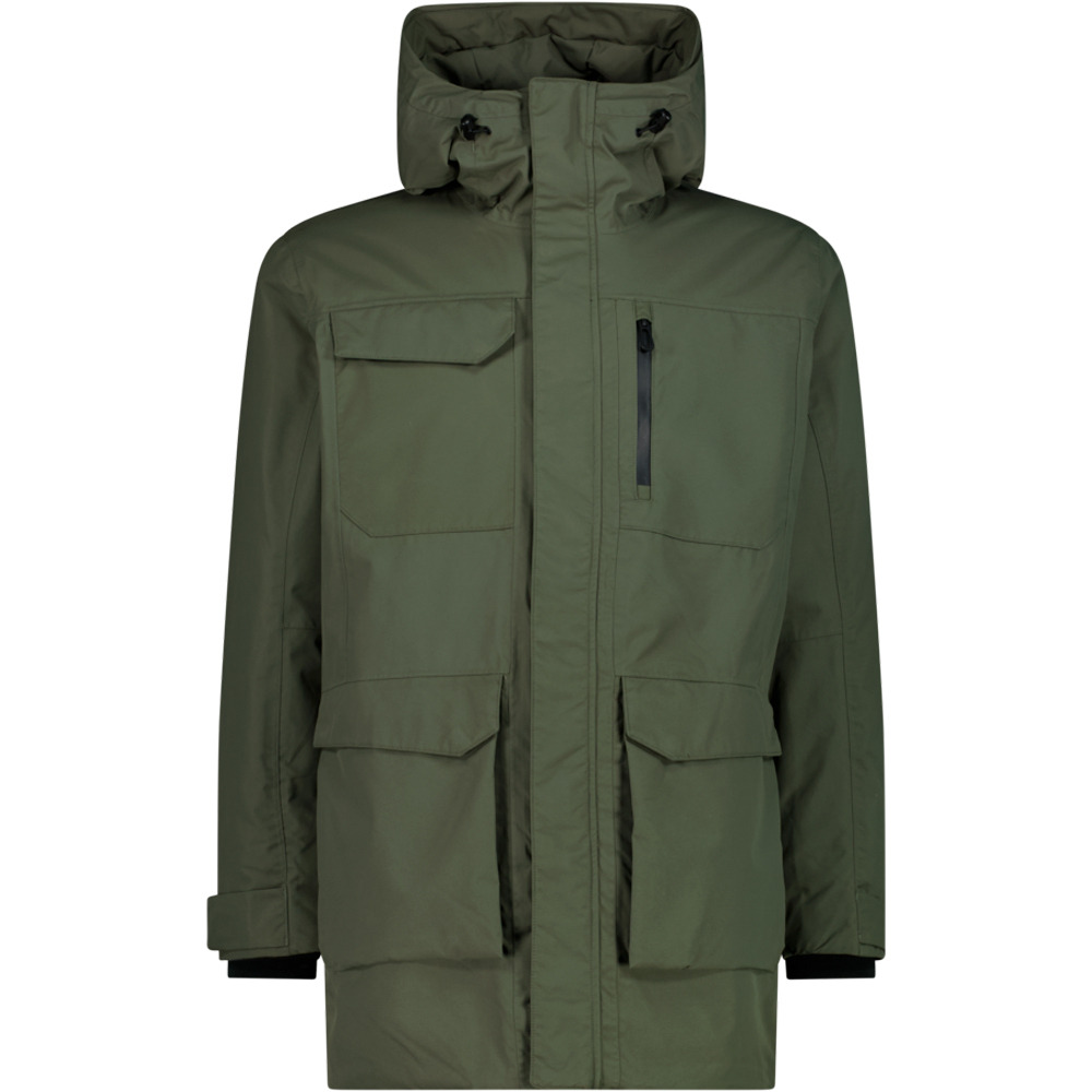 Cmp chaqueta impermeable insulada hombre MAN PARKA ZIP HOOD vista frontal