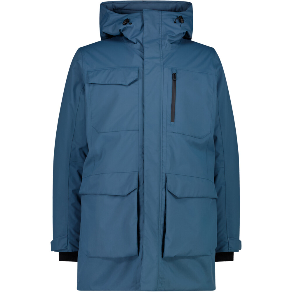 Cmp chaqueta impermeable insulada hombre MAN PARKA ZIP HOOD vista frontal